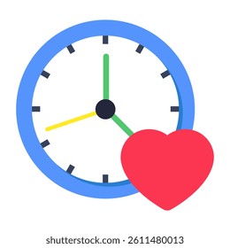Vector design of love time