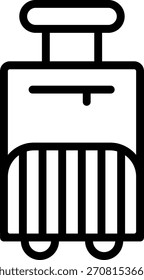 Estilo de ícone de bagagem de design de vetor