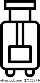 Estilo de ícone de bagagem de design de vetor