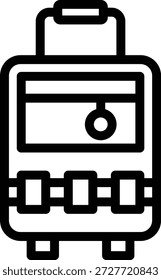 Estilo de ícone de bagagem de design de vetor