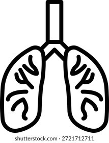 Vector Design Lungs Icon Style