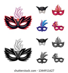 Vector design of luxury and celebration icon. Set of luxury and hide  stock symbol for web.