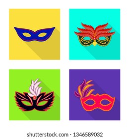 Vector design of luxury and celebration icon. Collection of luxury and hide  stock symbol for web.