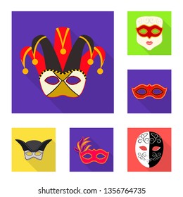 Vector design of luxury and celebration icon. Set of luxury and hide  stock symbol for web.