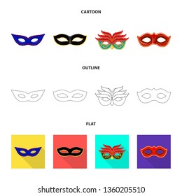 Vector design of luxury and celebration icon. Collection of luxury and hide  stock symbol for web.