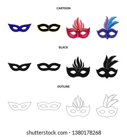Vector design of luxury and celebration icon. Collection of luxury and hide  stock symbol for web.