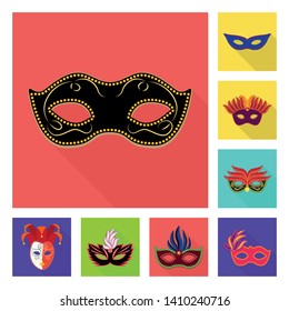 Vector design of luxury and celebration icon. Set of luxury and hide  stock vector illustration.