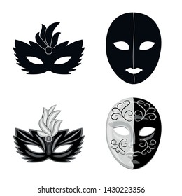 Vector design of luxury and celebration icon. Set of luxury and hide vector icon for stock.