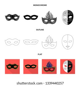 Vector design of luxury and celebration logo. Set of luxury and hide  stock symbol for web.