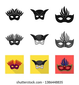 Vector design of luxury and celebration logo. Set of luxury and hide  vector icon for stock.