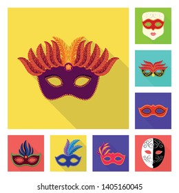 Vector design of luxury and celebration logo. Collection of luxury and hide  stock vector illustration.