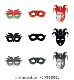 Vector design of luxury and celebration logo. Set of luxury and hide  vector icon for stock.