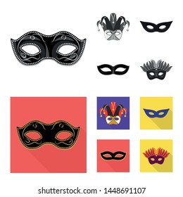 Vector design of luxury and celebration logo. Set of luxury and hide stock symbol for web.