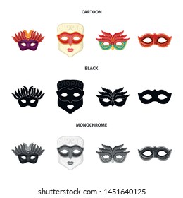 Vector design of luxury and celebration sign. Set of luxury and hide vector icon for stock.