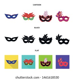 Vector design of luxury and celebration sign. Set of luxury and hide stock vector illustration.