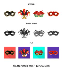 Vector design of luxury and celebration symbol. Set of luxury and hide  stock vector illustration.