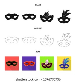 Vector design of luxury and celebration symbol. Collection of luxury and hide  stock symbol for web.