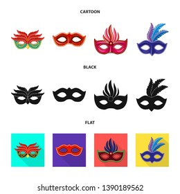 Vector design of luxury and celebration symbol. Set of luxury and hide  stock symbol for web.