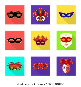 Vector design of luxury and celebration symbol. Set of luxury and hide  stock symbol for web.
