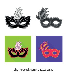Vector design of luxury and celebration symbol. Collection of luxury and hide  vector icon for stock.