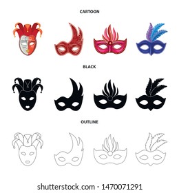Vector design of luxury and celebration symbol. Collection of luxury and hide vector icon for stock.
