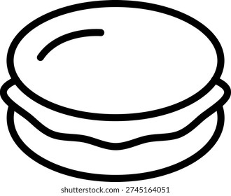 Vector Design Macaroon Mingle Icon Style