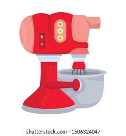 Vector design of machine and mixer logo. Collection of machine and kitchen stock symbol for web.