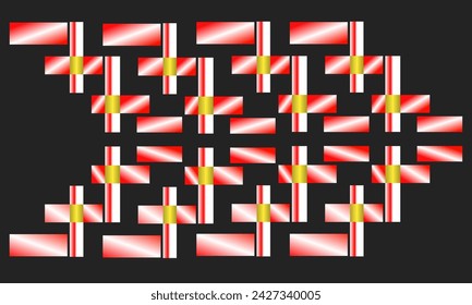 vector design made with typical Indonesian knitted batik design with elegant colors, August 17 concept
