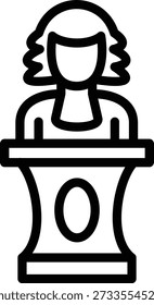 Symbolstil des Magistrats für Vektordesign