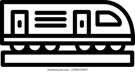 Vektordesign Maglev Fahrzeug-Symbolstil