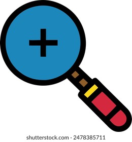 Diseño de Vector de lupa, ícono