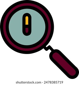 Vector design of magnifying, icon
