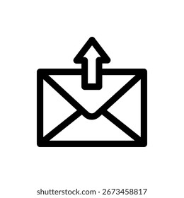 Diseño de Vector de carta de correo con sello, ideal para correspondencia, postal y temas de comunicación