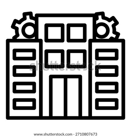 Vector Design Main Establishment Icon Style