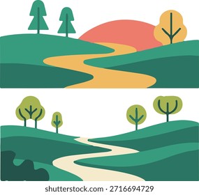 Diseño de Vector de un majestuoso árbol de pie junto a un río de noche tranquilo que fluye con gracia por suaves colinas ondulantes bajo un deslumbrante cielo de puesta de sol con luz dorada cálida que se refleja en la superficie del agua e ilumina las exuberantes hojas y ramas en un impresionante paisaje natural Pieza de arte que evoca una sensación de serenidad Armonía pacífica y belleza atemporal Con Elementos de Ilustración vectorial detallados que sacan la textura de la corteza, el degradado del cielo de la tarde, las ondas del río que fluye a través de prados verdes y las suaves siluetas de colinas en el horizonte para su uso en proyectos creativos, arte de pared, gráficos de fondo, Diseños inspiradores Temas ecológicos, marca con temas de Naturaleza y Colecciones de obras de arte digitales de alta calidad.
Diseño de árbol de Vector con un tranquilo río de noche que fluye al lado de suaves colinas bajo suave luz de la puesta del sol con intrincadas ramas Hojas reflejadas en el agua y un pacífico arte de belleza natural, realzado con serenos Elementos paisajísticos de Gradientes del cielo al anochecer, tonos cálidos de ámbar y lavanda, reflejos ondulantes a través de la tranquila superficie del río, brisa susurrante a través de exuberantes follajes de árboles y siluetas de colinas ondulantes, evocando una armonía tranquila y una maravilla escénica atemporal en una Ilustración vectorial detallada perfecta para proyectos artísticos, impresiones murales, texturas de fondo, marca creativa con temas de Naturaleza, Colecciones gráficas inspiradas en el medio ambiente e inspirador Narración visual, mostrando sutiles transiciones de color, Formas orgánicas y profundidad artística que celebra la belleza de la serenidad salvaje intacta debajo de un dosel de puesta de sol de ensueño.