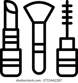Estilo de ícone de maquiagem de design de vetor