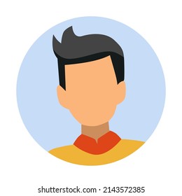 vector design, male avatar shape illustration