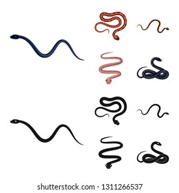 Vector design of mammal and danger icon. Set of mammal and medicine vector icon for stock.