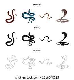 Vector design of mammal and danger icon. Set of mammal and medicine stock vector illustration.