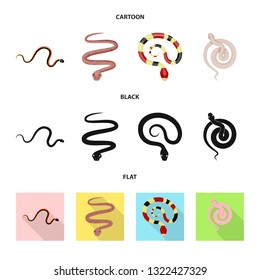 Vector design of mammal and danger icon. Collection of mammal and medicine vector icon for stock.