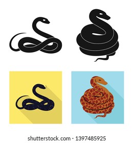Vector design  mammal and danger icon. Collection  mammal and medicine vector icon for stock.