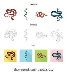 Vector design of mammal and danger icon. Set of mammal and medicine stock symbol for web.