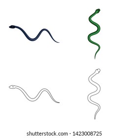 Vector design of mammal and danger icon. Set of mammal and medicine vector icon for stock.
