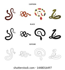 Vector design of mammal and danger icon. Set of mammal and medicine vector icon for stock.