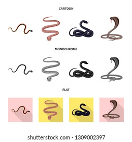 Vector design of mammal and danger logo. Set of mammal and medicine vector icon for stock.
