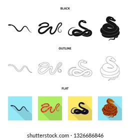 Vector design of mammal and danger logo. Collection of mammal and medicine stock vector illustration.