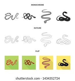 Vector design of mammal and danger logo. Set of mammal and medicine vector icon for stock.