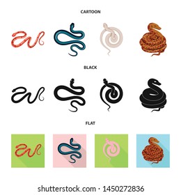 Vector design of mammal and danger logo. Collection of mammal and medicine stock vector illustration.