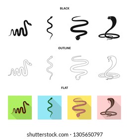 Vector design of mammal and danger sign. Collection of mammal and medicine vector icon for stock.