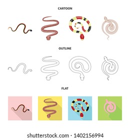 Vector design of mammal and danger sign. Collection of mammal and medicine stock symbol for web.